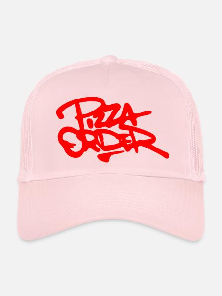 Pizza Order - Trucker Cap - Hellrosa - Vorne