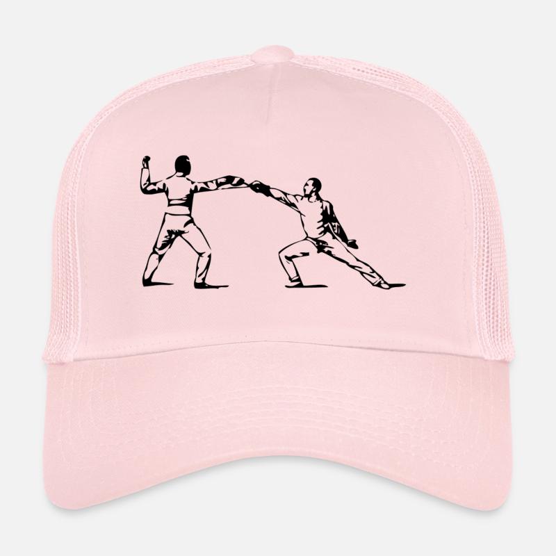 fencing floret sword parry samurai9 Trucker Cap