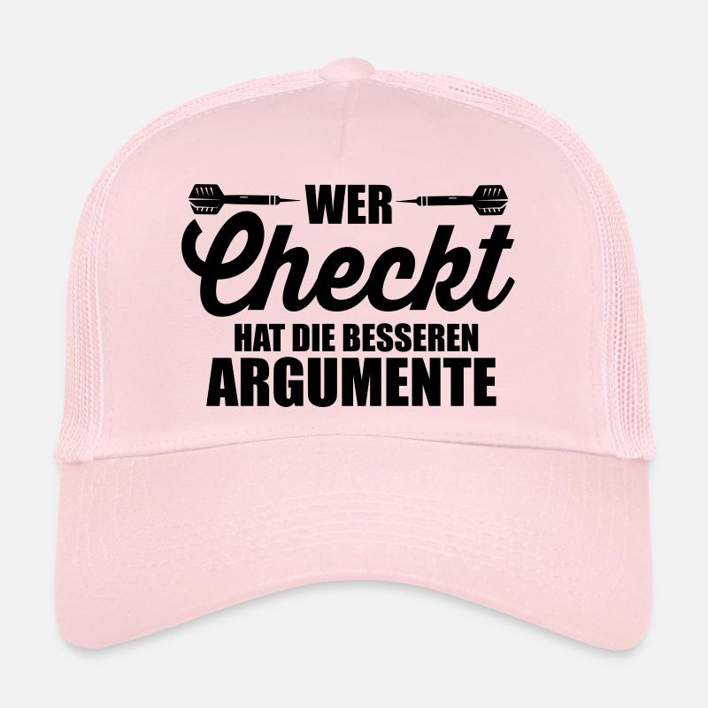 Darts Wer checkt hat Argumente Trucker Cap