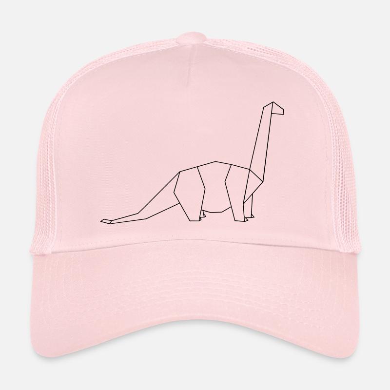 langhals outline origami - Trucker Cap - Hellrosa