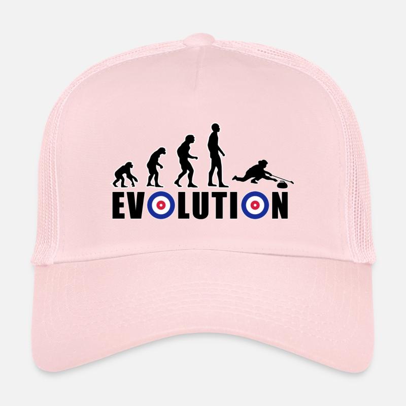 EVOLUTION CURLING Eisstockschießen Geschenk Winter Trucker Cap