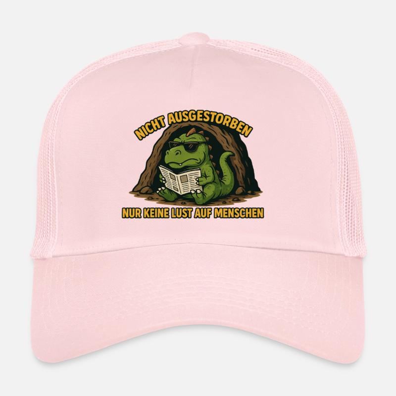 Sarkastischer Dinosaurier - Trucker Cap - Hellrosa