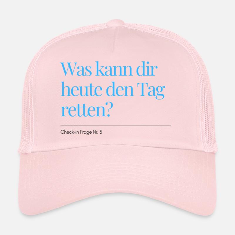 Check-in Frage Nr. 5 - Trucker Cap - Hellrosa