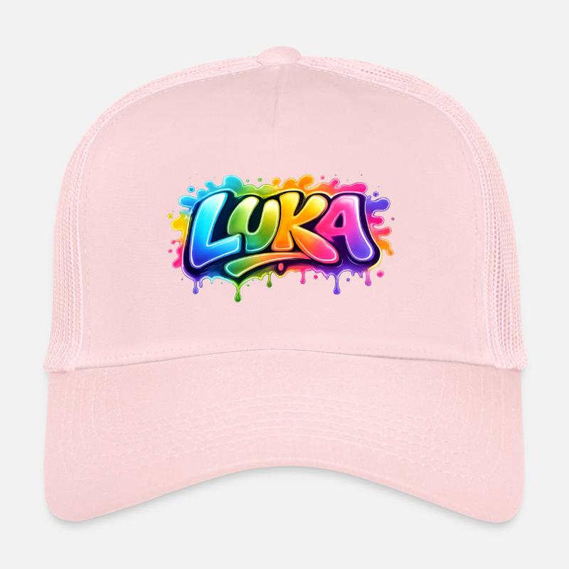 Graffiti LUKA Name Gift Ideal druckbar Trucker Cap