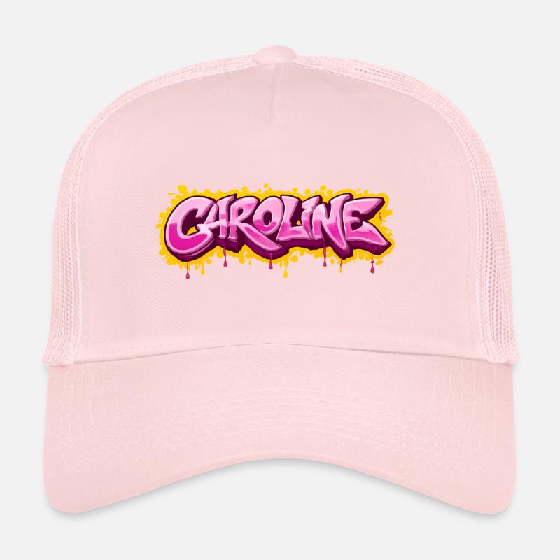 CAROLINE GRAFFITI NAME FOR PERFECT GIFT PRINTABLE  Casquette trucker 