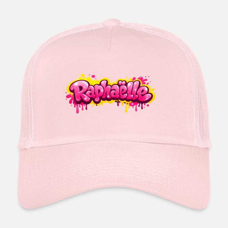 RAPHAELLE GRAFFITI NAME FOR PERFECT GIFT PRINTABLE Casquette trucker 