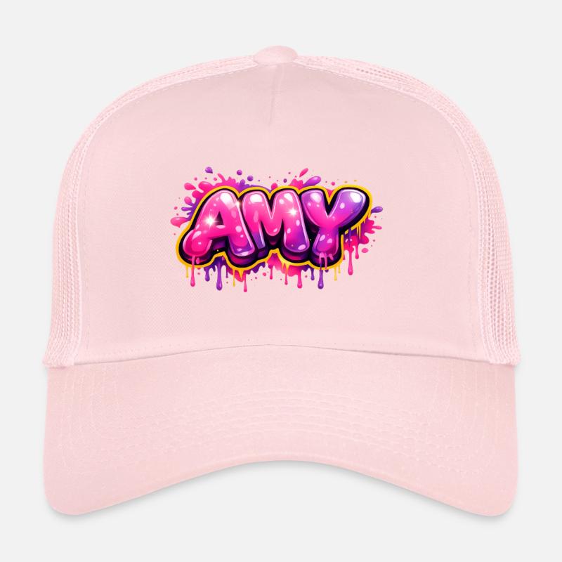 AMY GRAFFITI NAME FOR PERFECT GIFT PRINTABLE  Casquette trucker 
