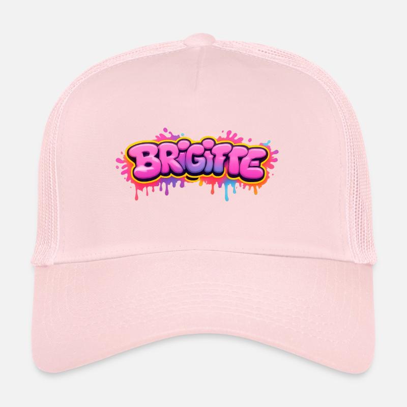 LIAM GRAFFITI NAME FOR PERFECT GIFT PRINTABLE on - Trucker Cap - pale pink