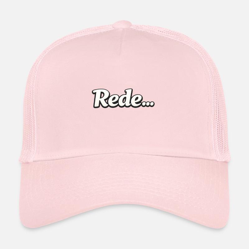 Speech... Word - Trucker Cap - pale pink