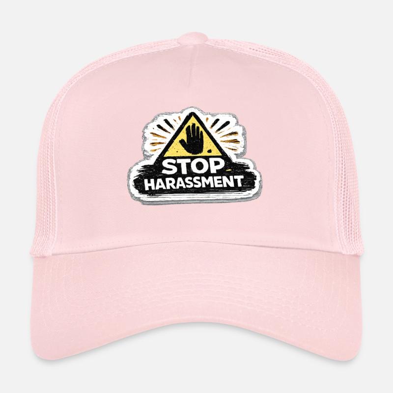 Stop Harassment Awareness Activist Sticker Casquette trucker 