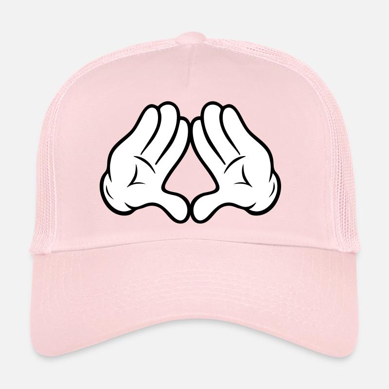 Mains style comique Pyramide Triangle Diamond Diamond Casquette trucker 