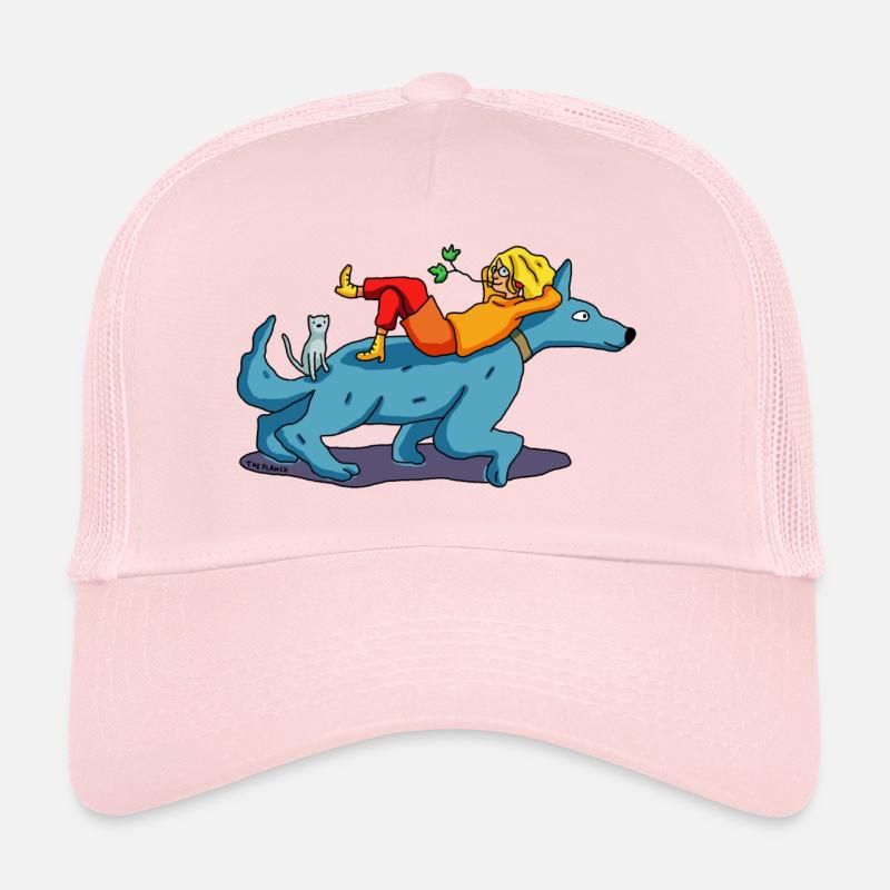 I go on a walk! - Trucker Cap - pale pink