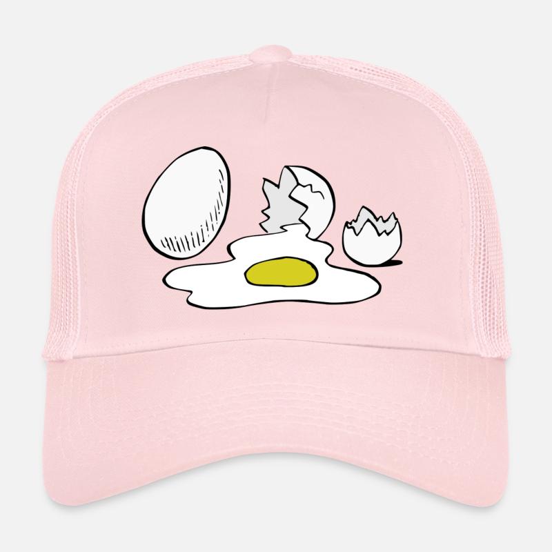 Eier,Ei,kaputt - Trucker Cap - Hellrosa