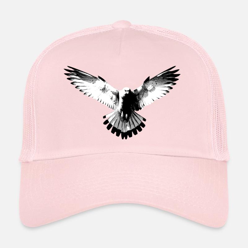 Falcon black and white - Trucker Cap - pale pink