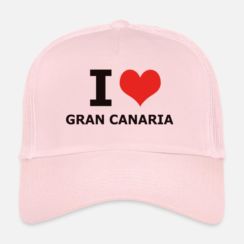 I LOVE GRAN CANARIA - Trucker Cap - pale pink