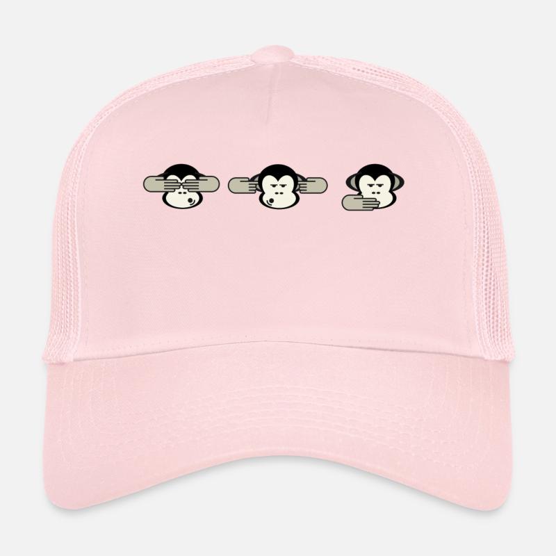 3 singes Casquette trucker 