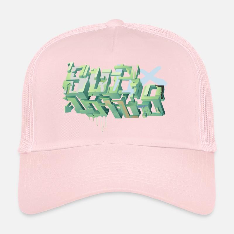 Suburbs - Casquette trucker  - rose pâle