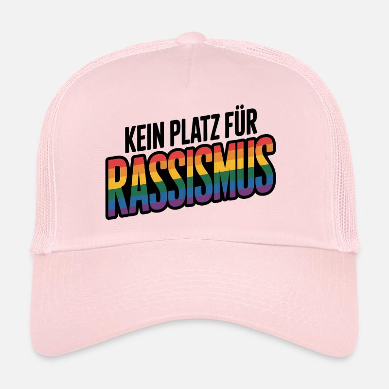Pas de place pour le racisme - Logo Cool Pride Casquette trucker 