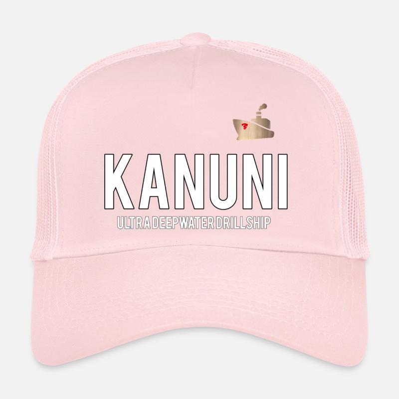 Kanuni Deep Sea Drill Chip Logo - Trucker Cap - pale pink