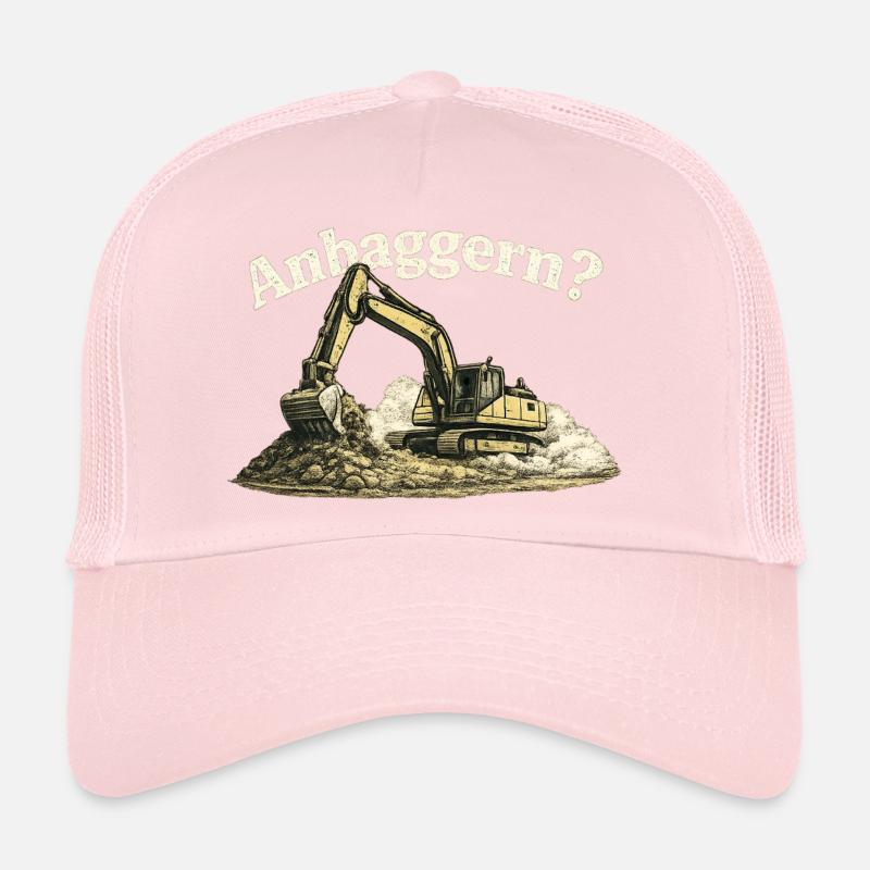 Anbaggern? Lustiger Bagger Baustellen Humor Trucker Cap