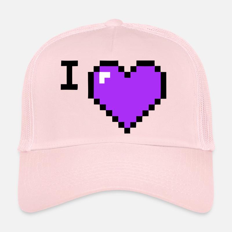 I Love Heart Placeholder Text Trucker Cap