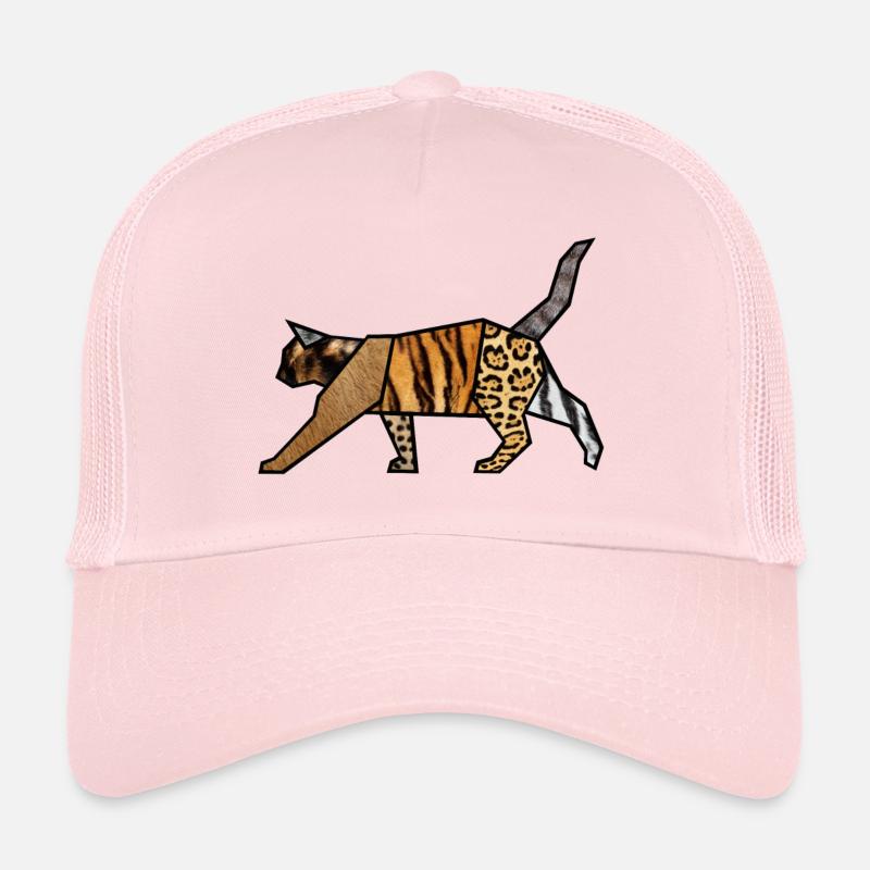 Katzen- - Trucker Cap - Hellrosa