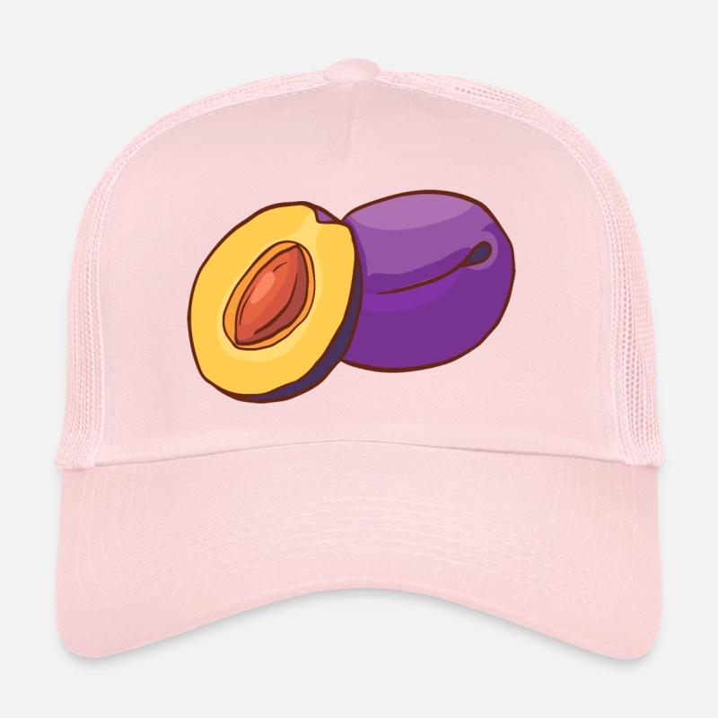 Pflaumen Zwetschgen - Trucker Cap - Hellrosa