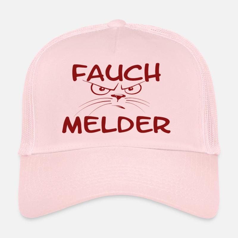 "Fauch Melder" Katze rot Trucker Cap
