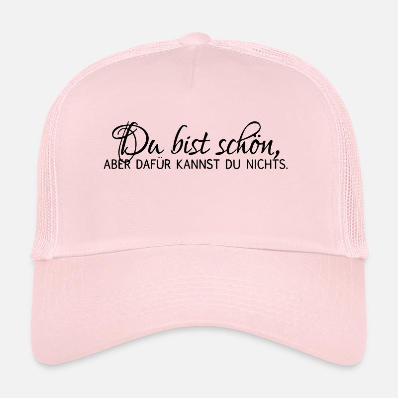 Vous êtes belle, mais vous ne pouvez pas l'aider. Casquette trucker 