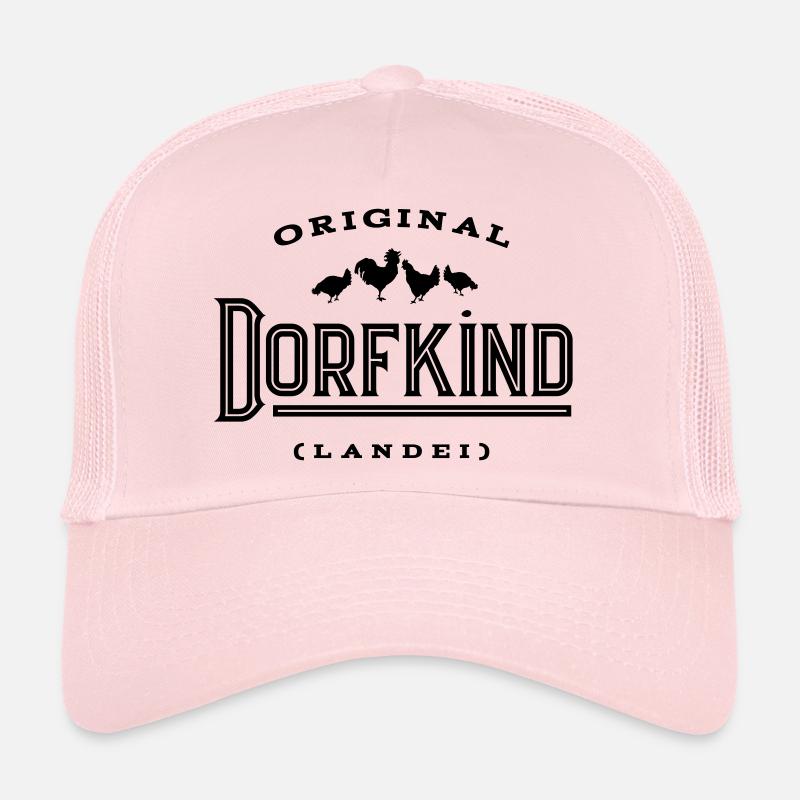Original Dorfkind Landei - Trucker Cap - Hellrosa