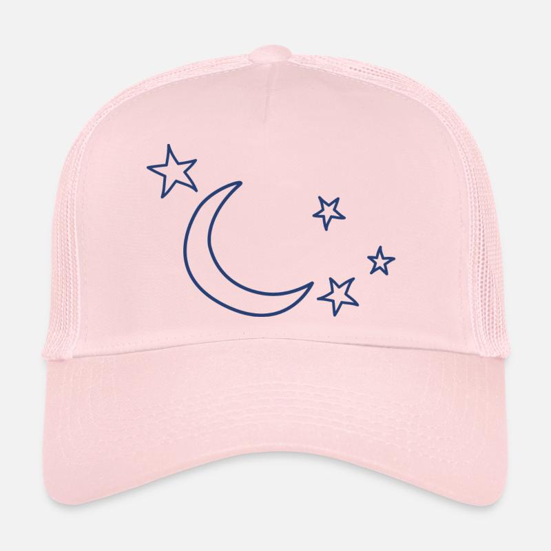 Étoiles Lune Casquette trucker 