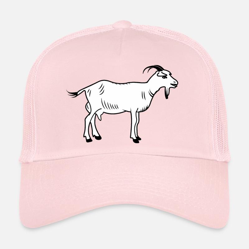 Goat white Trucker Cap