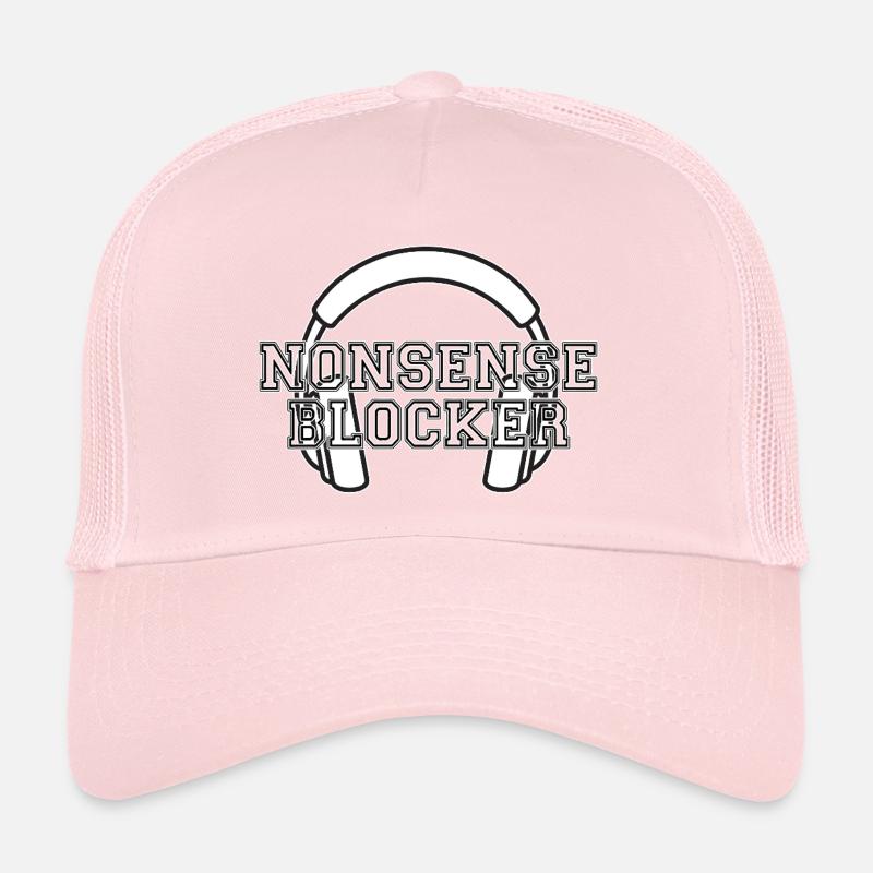 Nonsense Blocker - Kopfhörer mit Botschaft Trucker Cap