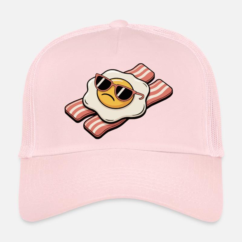 Bacon et œuf - Déjeuner réparti Casquette trucker 