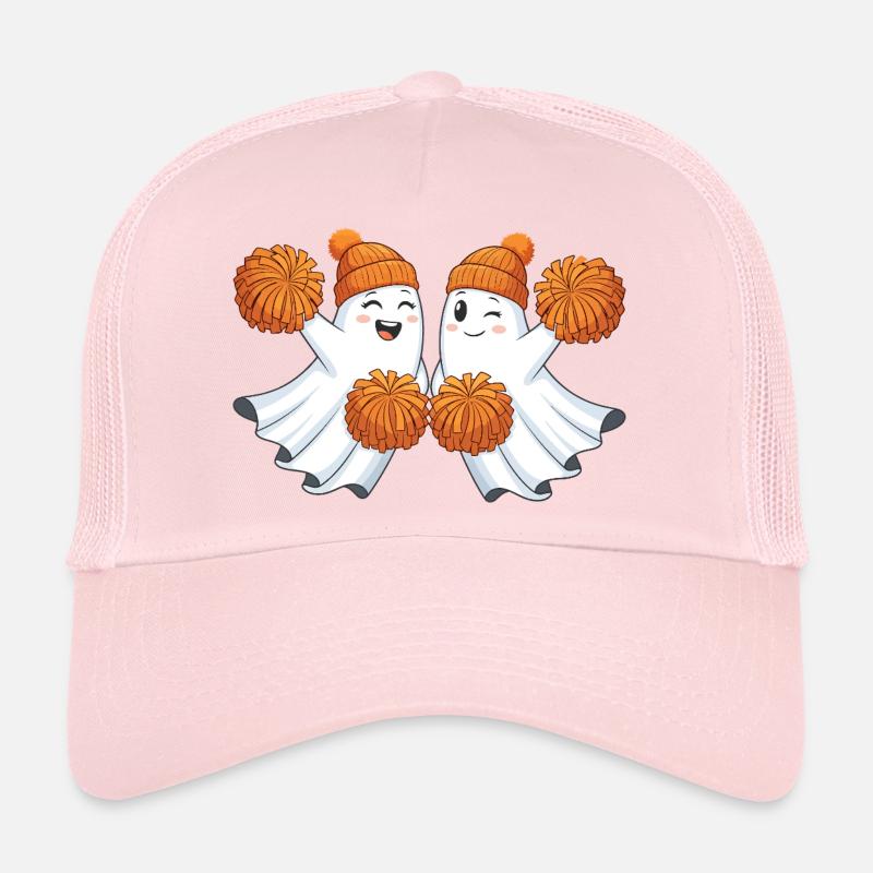 Fantômes mignons avec des pompons Casquette trucker 
