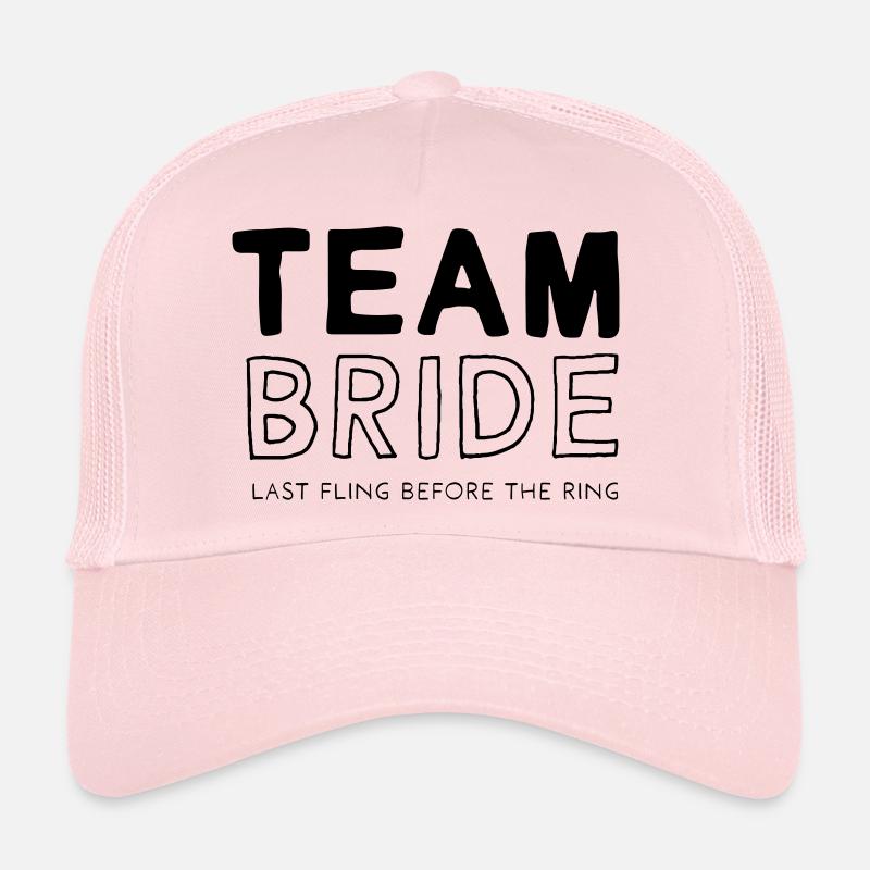 Équipe Bride - Casquette trucker  - rose pâle