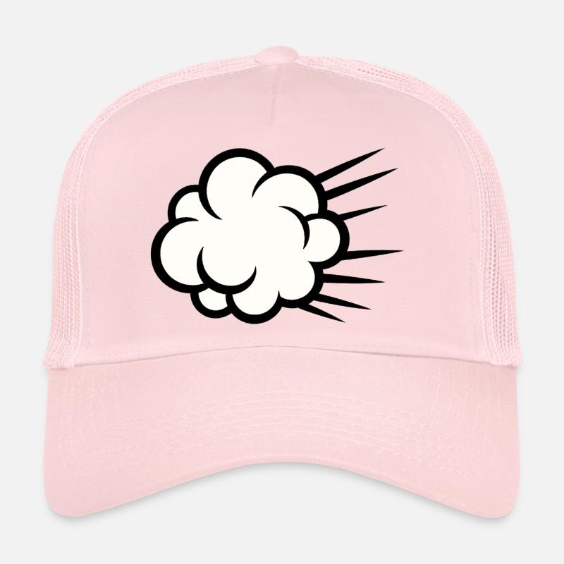 Cloud Burst Cartoon Trucker Cap