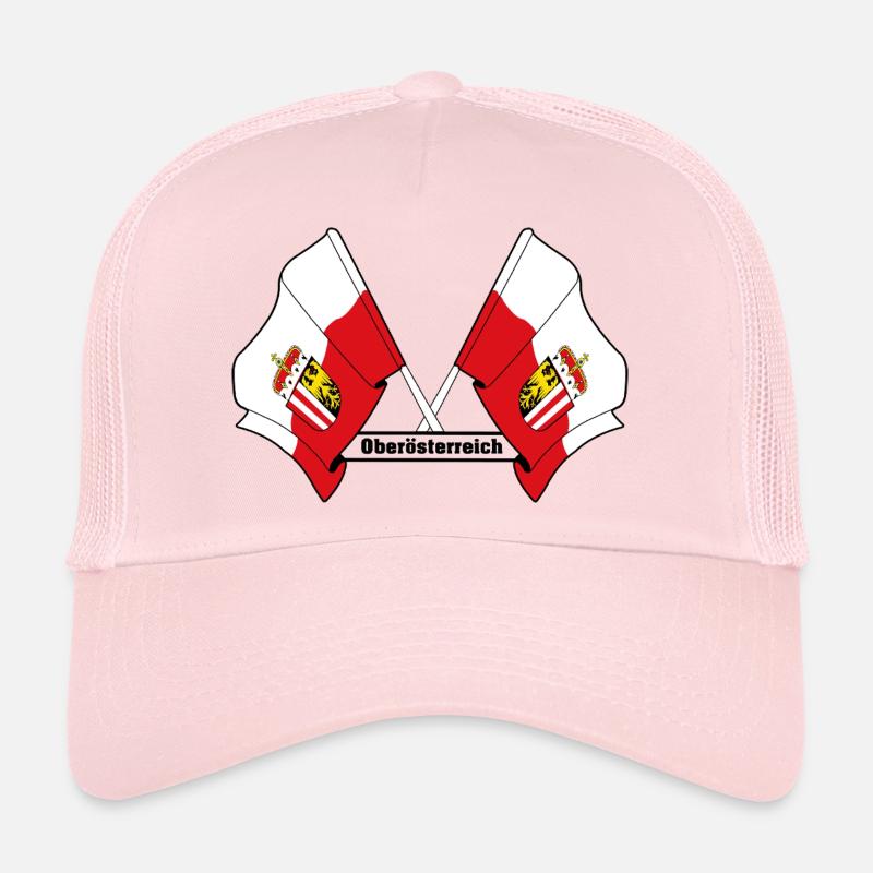 Drapeaux de Haute-Autriche avec nom Casquette trucker 
