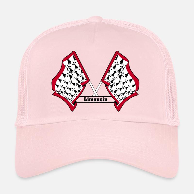 Limousin croisé avec du texte Casquette trucker 