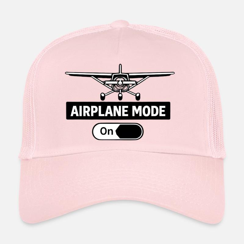 Flugmodus An Airplane Mode On Pilot Trucker Cap