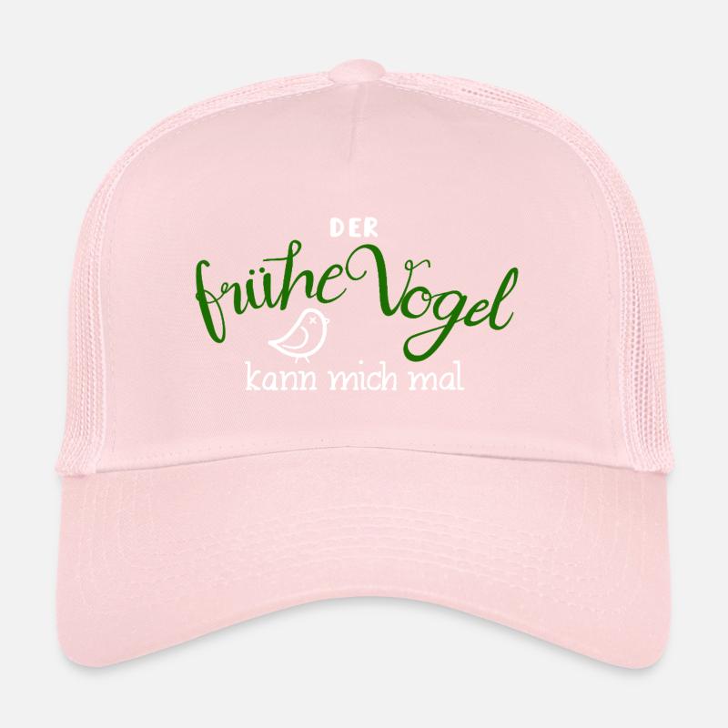 Der frühe Vogel - grün weiss Trucker Cap