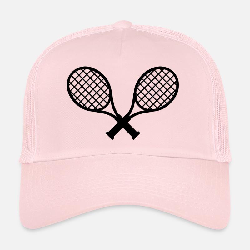 tennis racket - Trucker Cap - pale pink