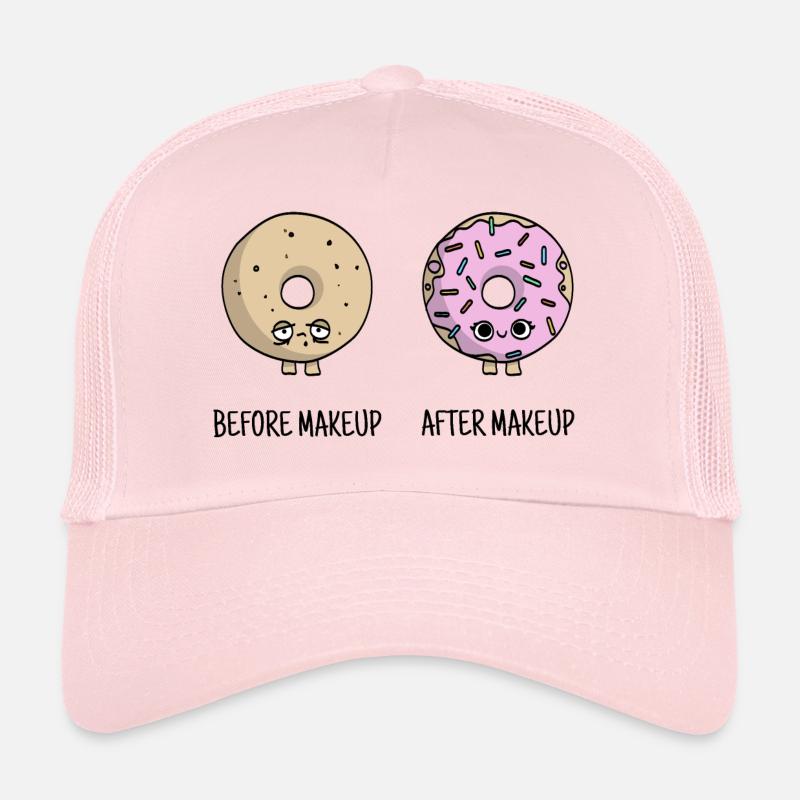 cute make-up donuts gift - Trucker Cap - pale pink