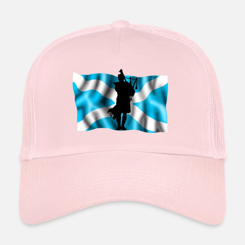 ecosse - Casquette trucker  - rose pâle