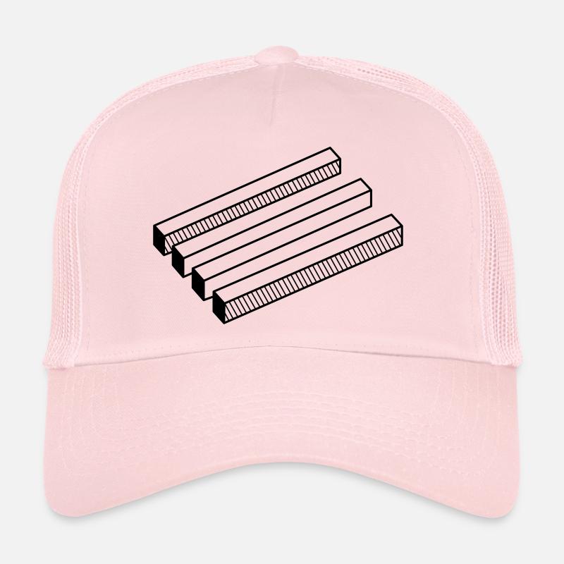 optical illusion - Trucker Cap - pale pink