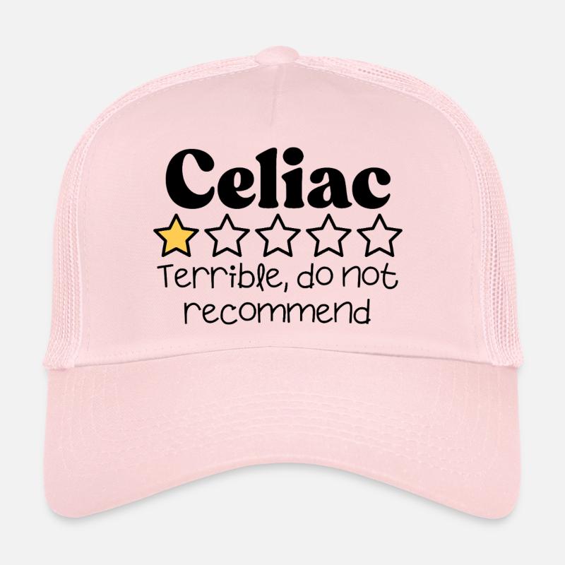 Celiac Disease Sarcastic Funny quote - Trucker Cap - pale pink
