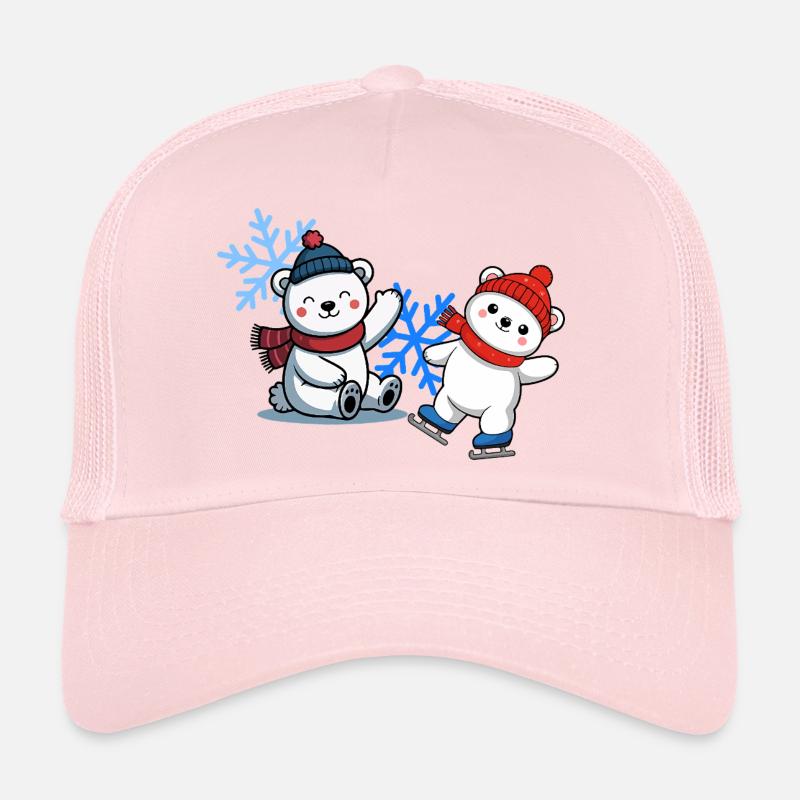 Winterbären Freunde - Trucker Cap - Hellrosa