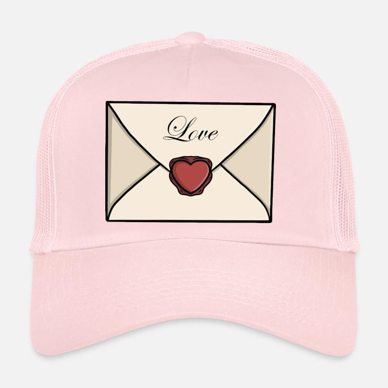 Cute Love Letter Envelope Trucker Cap