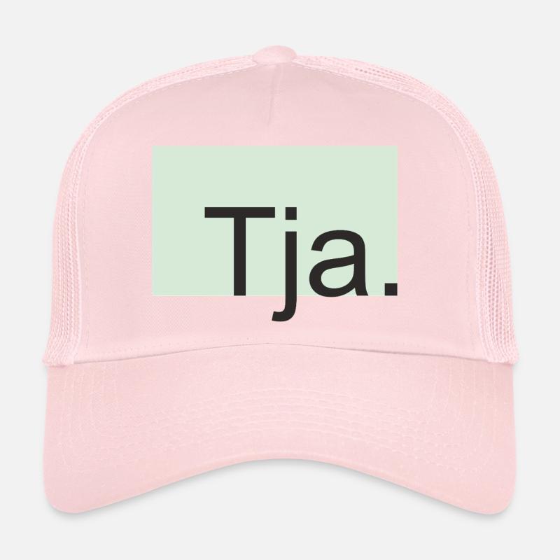 Tja Typografie in Mint - Trucker Cap - Hellrosa