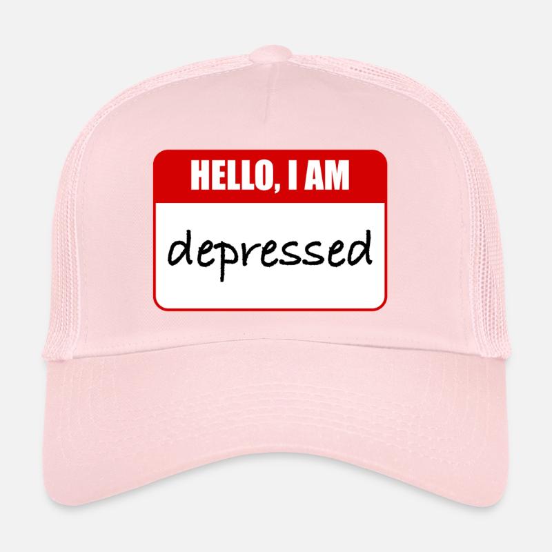 hello, i am depressed Trucker Cap